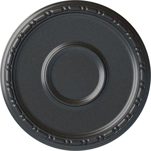 Ekena Millwork Medea Ceiling Medallion (Fits Canopies up to 5 1/2"), Hand-Painted Pewter, 16 1/2"OD x 1 1/2"P CM16MDPES - main